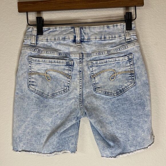 Justice Denim Distressed Shorts Size 10 - Picture 4 of 5